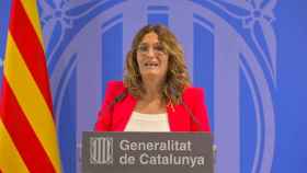 La consejera de Presidencia de la Generalitat, Laura Vilagrà, este miércoles tras la Mesa de Diálogo.