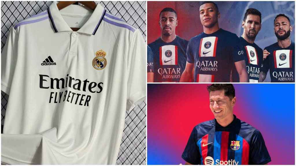 El Real Madrid arrasa a PSG y Barça como el líder en la venta de camisetas de los grandes de Europa