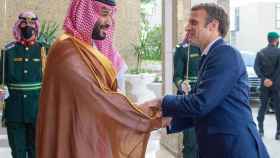 Emmanuel Macron y Mohamed bin Salman en 2021.