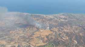 Una imagen del último incendio de Mijas.