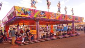 Una de las atracciones infantiles de la Fiestas de Valladolid