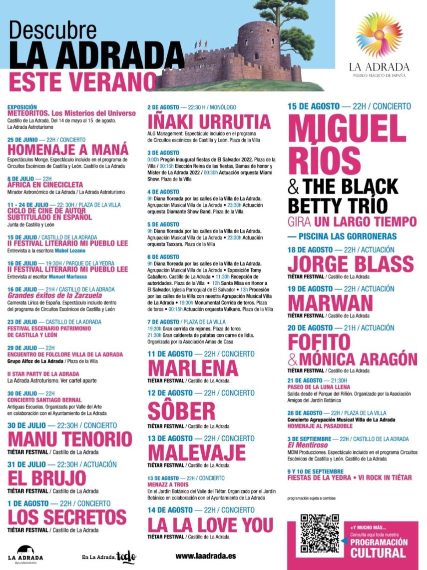 Programa de fiestas de La Adrada
