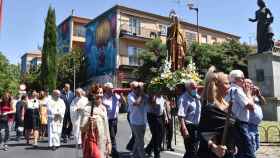 La imagen de Santa Marta recorre las calles del pueblo
