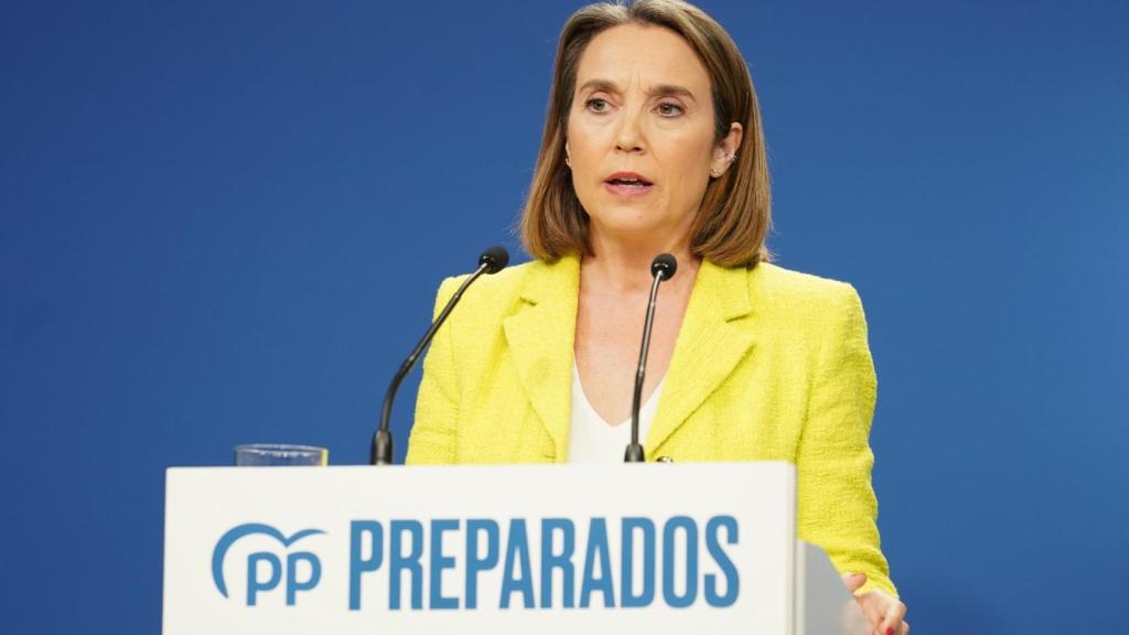 La portavoz del PP en el Congreso de los Diputados, Cuca Gamarra.