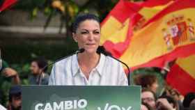 Macarena Olona durante la campaña electoral para las andaluzas del 19-J.