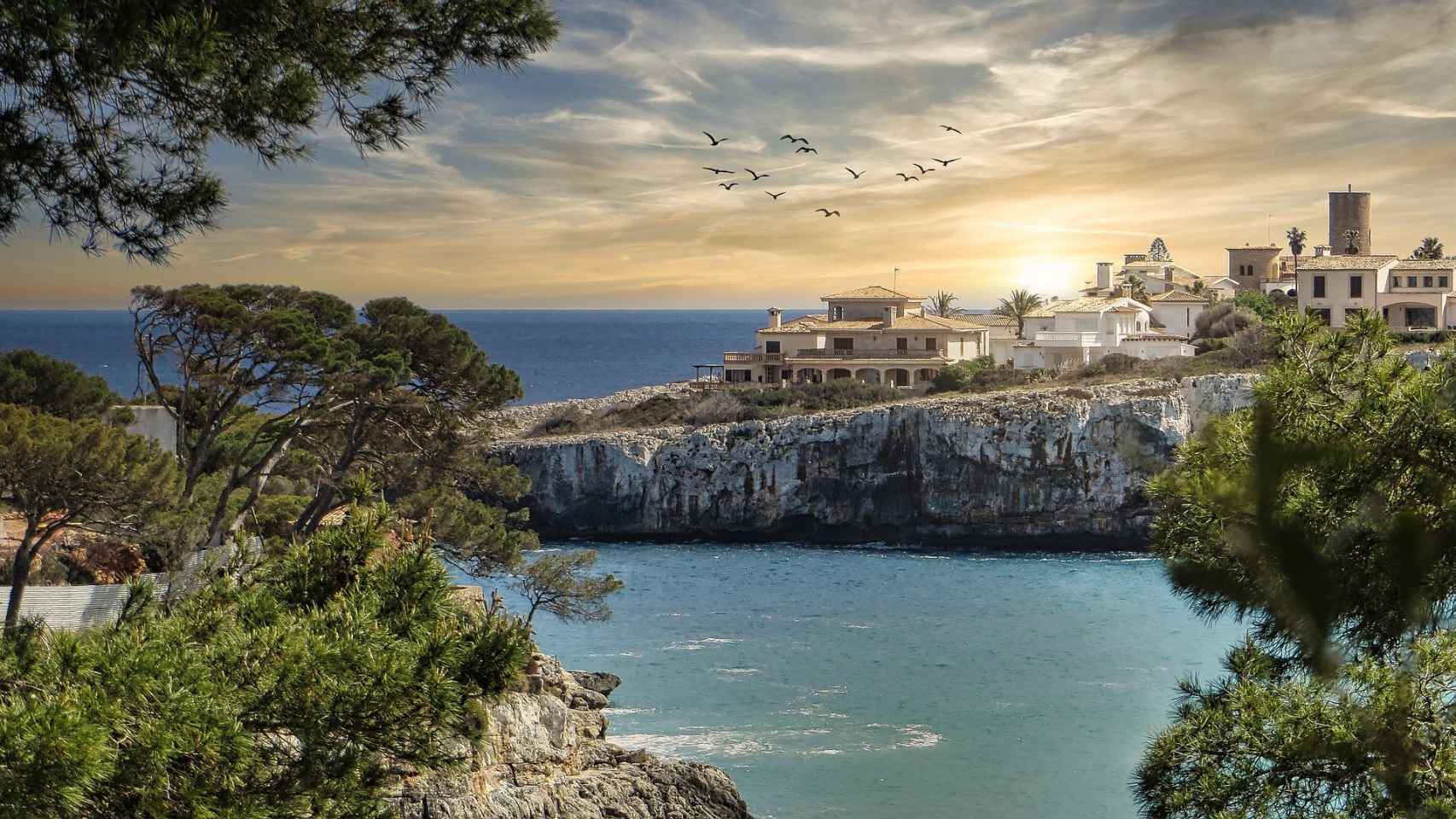 Vista de la costa de Mallorca