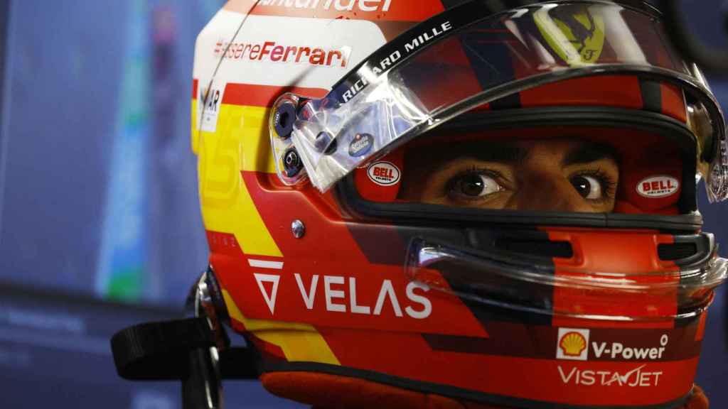 Carlos Sainz Jr., durante una práctica en el Gran Premio de Hungría de la F1 2022