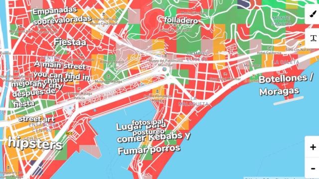 El mapa de los estereotipos de Málaga: de Fuengirola como 'la playa cordobesa' a El Limonar y sus 'rich kids'.