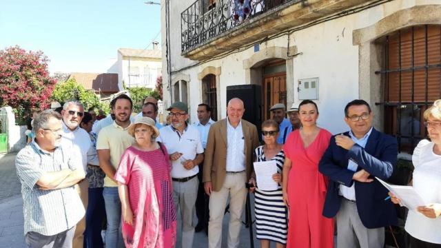 La delegada del Gobierno, Virgnia Barcones, en Aldea del Obispo