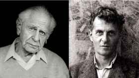 Karl R. Popper y Ludwig Wittgenstein.