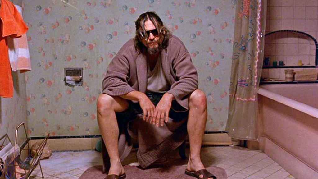 Jeff Bridges en 'El gran Lebowski' (1998), de los hermanos Coen