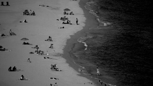 Una playa española.