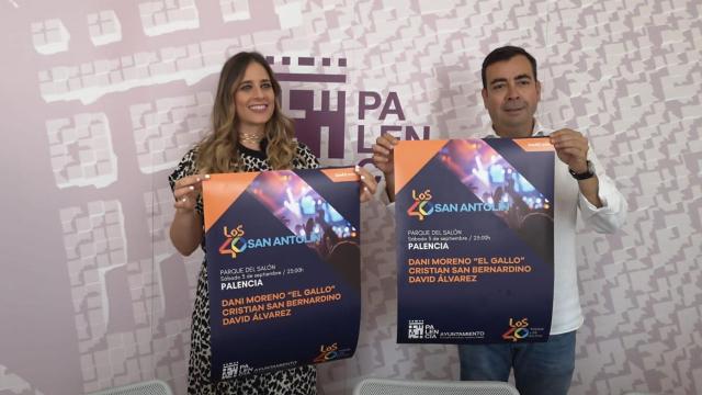 Presentación del concierto de Los 40 en las fiestas de San Antolín en Palencia