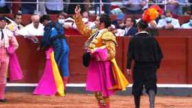 Morante de la Puebla corta una oreja a un toro de Galache en la Feria 2021