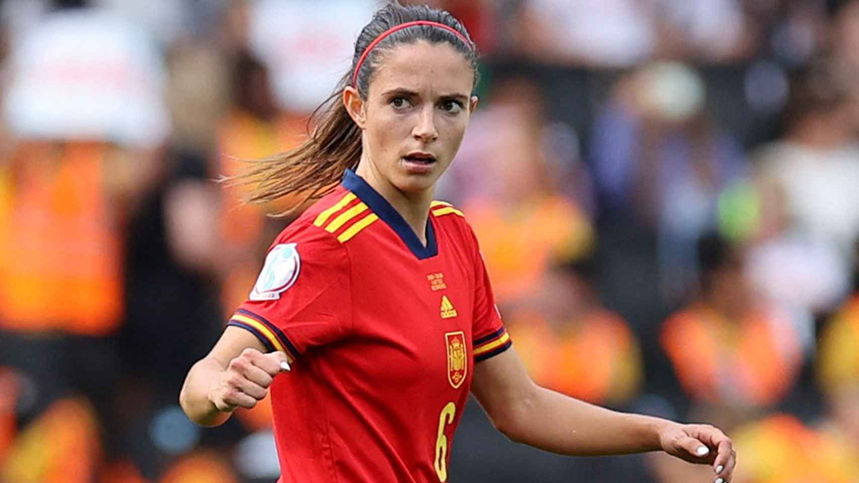Aitana Bonmatí, futbolista de la selección española de fútbol femenino en la Eurocopa 2022
