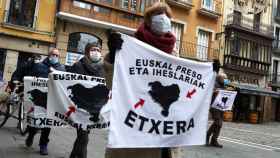 Un acto reciente en Pamplona en apoyo a los presos de ETA.