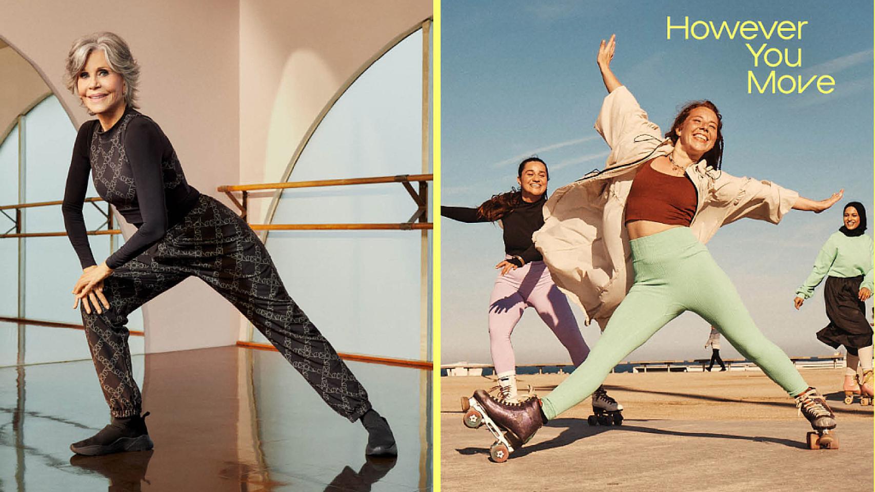 abrazo Fábula Noche H&M lanza una marca de ropa deportiva con Jane Fonda y el bailarín JaQuel  Knight como imagen