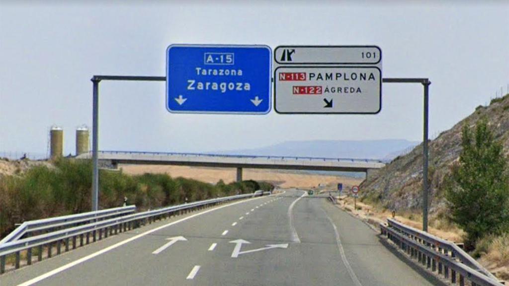 Autovía A-15 a su paso por Agreda