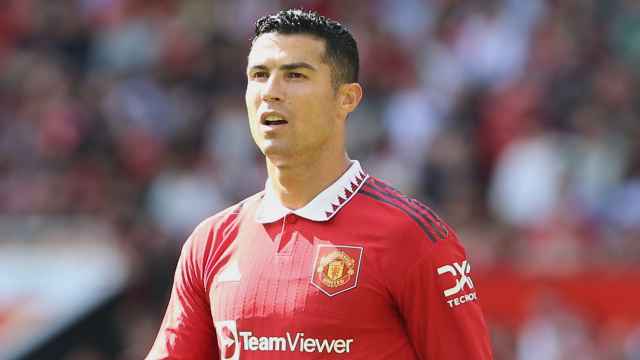 Cristiano Ronaldo, en un partido con el Manchester United de pretemporad