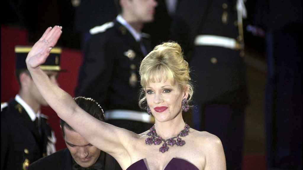 La actriz Melanie Griffith en el festival de Cannes en el año 2000.