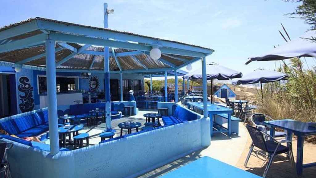 El chiringuito Blue Bar, en Formentera.
