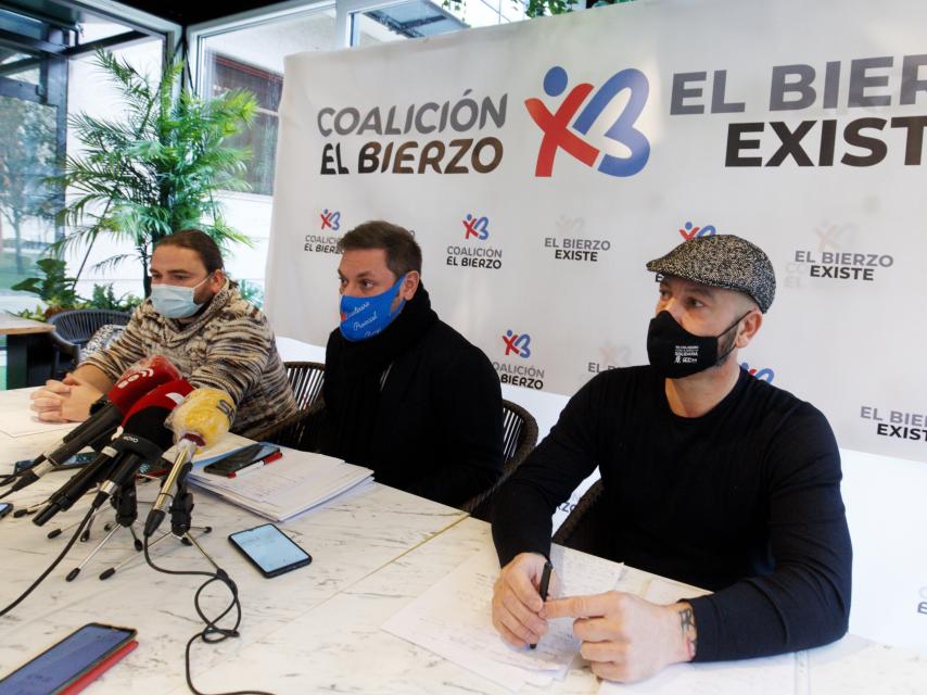 Presentación del partido bercianista Coalición por el Bierzo de cara a las últimas elecciones autonómicas, el pasado mes de enero.