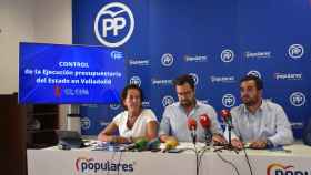 Mercedes Cantalapiedra, Eduardo Carazo y José Angel Alonso durante la rueda de prensa
