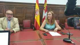 La delegada del Gobierno en Castilla y León, Virginia Barcones, durante su rueda de prensa de este jueves en Soria.