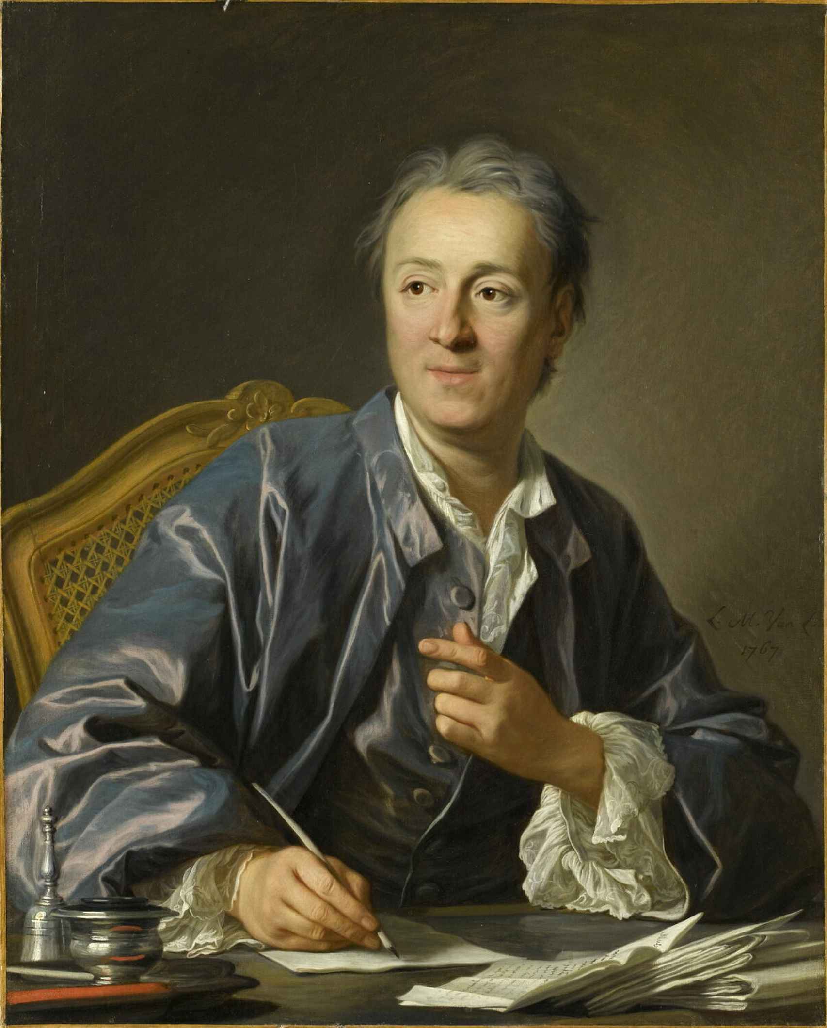 'Retrato de Denis Diderot', Louis-Michel van Loo, 1767. Foto: Museo del Louvre
