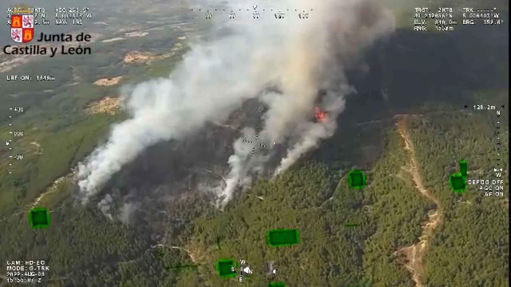 Incendio de Santa Cruz del Valle, en Ávila.
