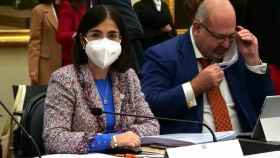 Darias, en una reunión de ministros de Sanidad de la UE, en Grenoble (Francia).