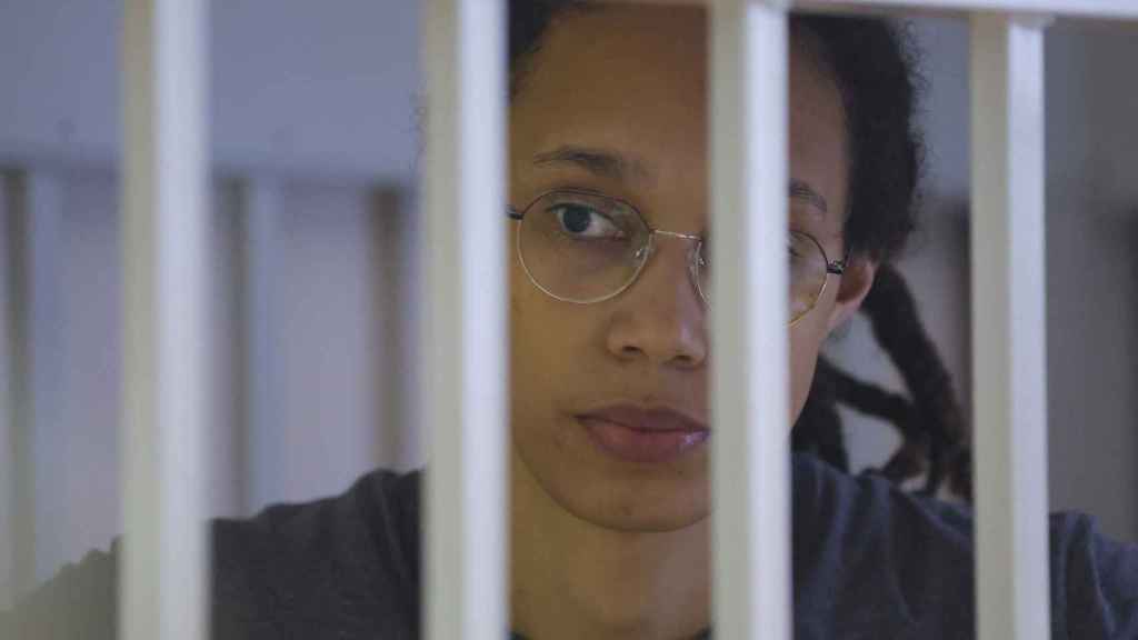 American basketball player Brittney Griner in prison in Russia