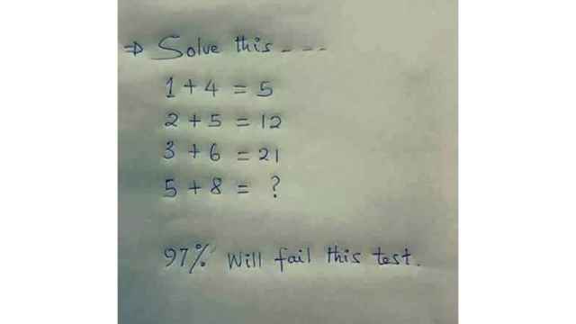 ¿Eres capaz de resolver este reto matemático? Solo el 3% lo consigue