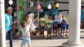 Los juegos tradicionales de La Pradera en la Plaza Mayor de Guijuelo.