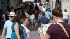 Turistas en Segovia