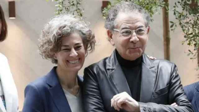 Roberto Verino junto a su hija, Cristina Mariño, en una imagen de archivo.
