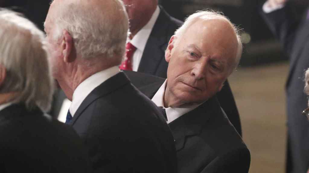 Dick Cheney en el funeral de George H. W. Bush (padre) celebrado el 6 de diciembre de 2018.