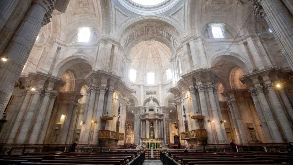 Interior de la catedral de Cádiz.