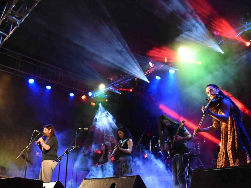 La banda Guieldu de Asturias clausuran el Festival Intercéltico de Sendim 2022