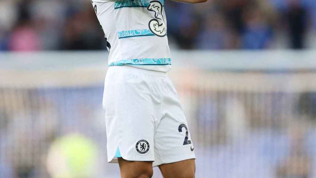 César Azpilicueta, en un partido del Chelsea de la temporada 2022/2023