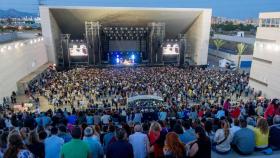 Imagen de un concierto en el auditorio municipal Cortijo de Torres.