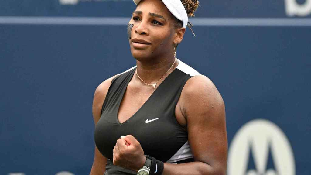 Serena Williams durante el National Bank Open.
