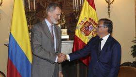 El rey Felipe VI mantiene un encuentro bilateral con el presidente electo de Colombia, Gustavo Petro.
