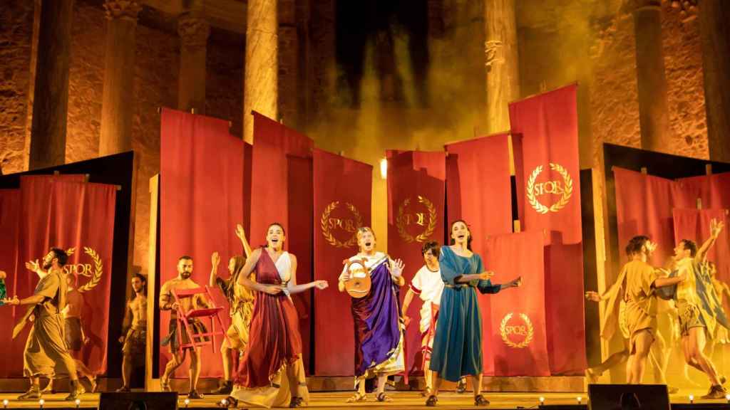 Un momento de 'El aroma de Roma'. Foto: Festival de Teatro Clásico de Mérida