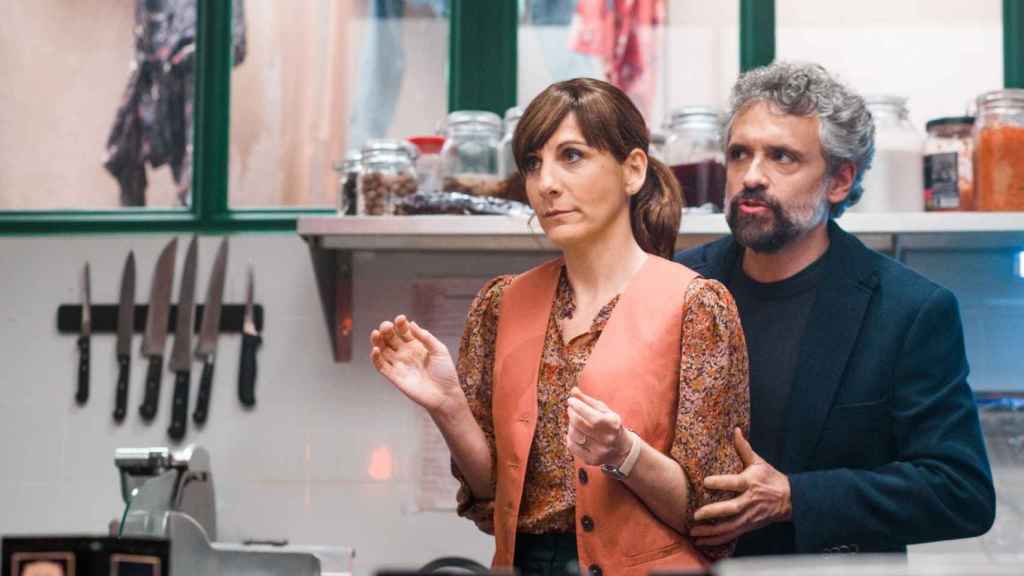 Malena Alterio en 'Toscana' junto al director del filme, Pau Durà.