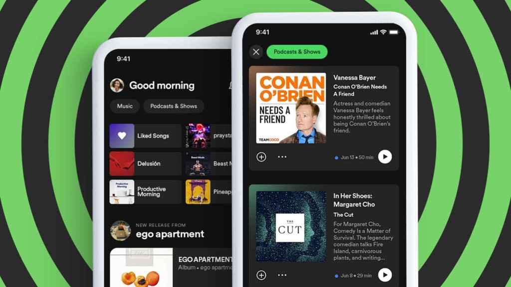 Spotify y su nueva interfaz.