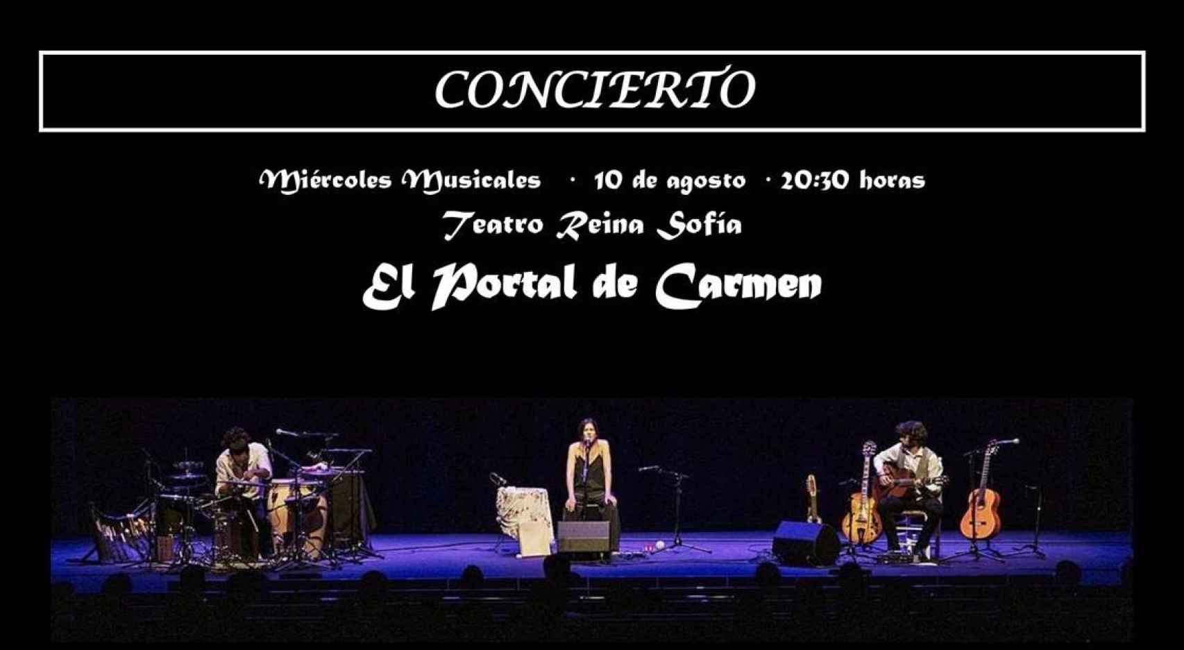 Cartel del concierto de El Portal de Carmen
