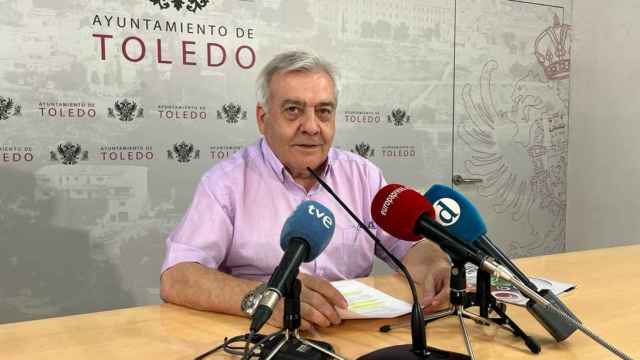 Juan José Pérez del Pino este miércoles en rueda de prensa.
