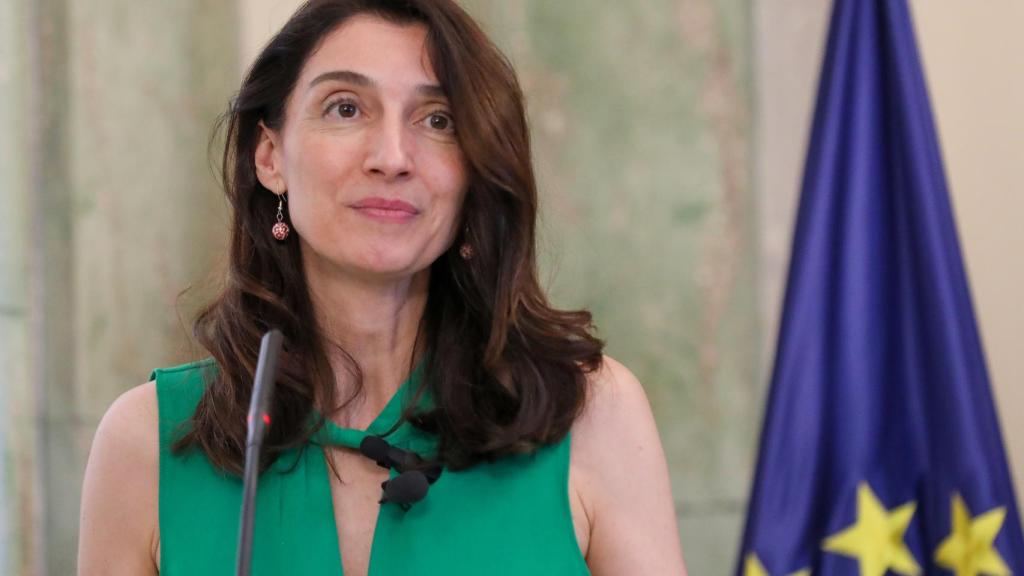 Pilar Llop, ministra de Justicia, en una rueda de prensa en julio.
