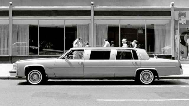 La limusina con la que Campano recorrió Nueva York en 1983. Foto: © Javier Campano. Archivo Lafuente